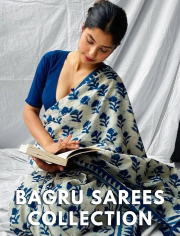 Buy Bagru print saree Flat 20% OFF