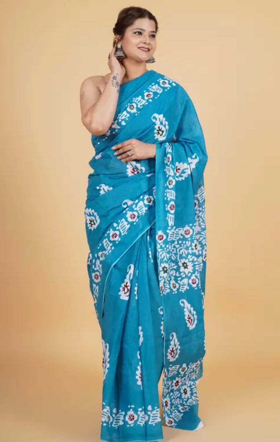 Block Printed Saree