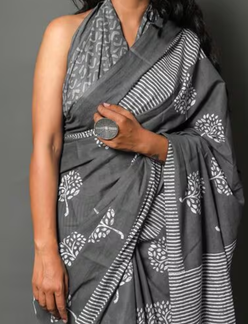 ikkat cotton saree