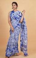 batik printed saree