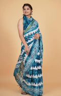 batik printed saree