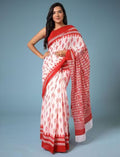 Buy White handloom saree