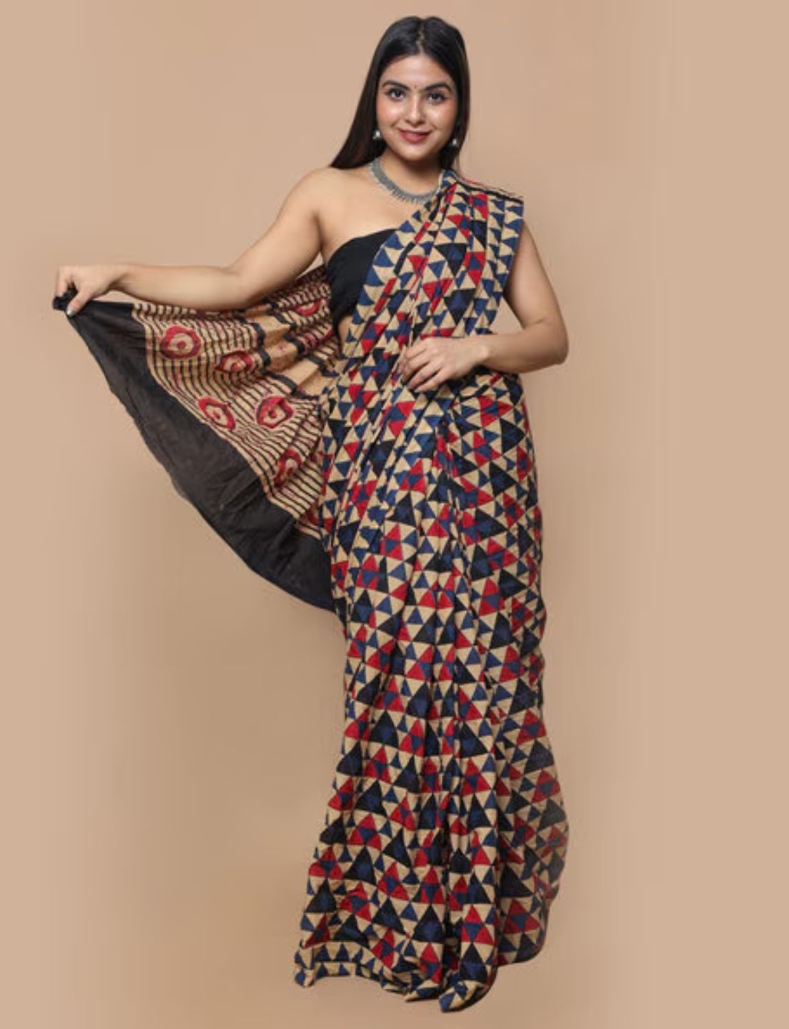  Multicolor Printed cotton saree