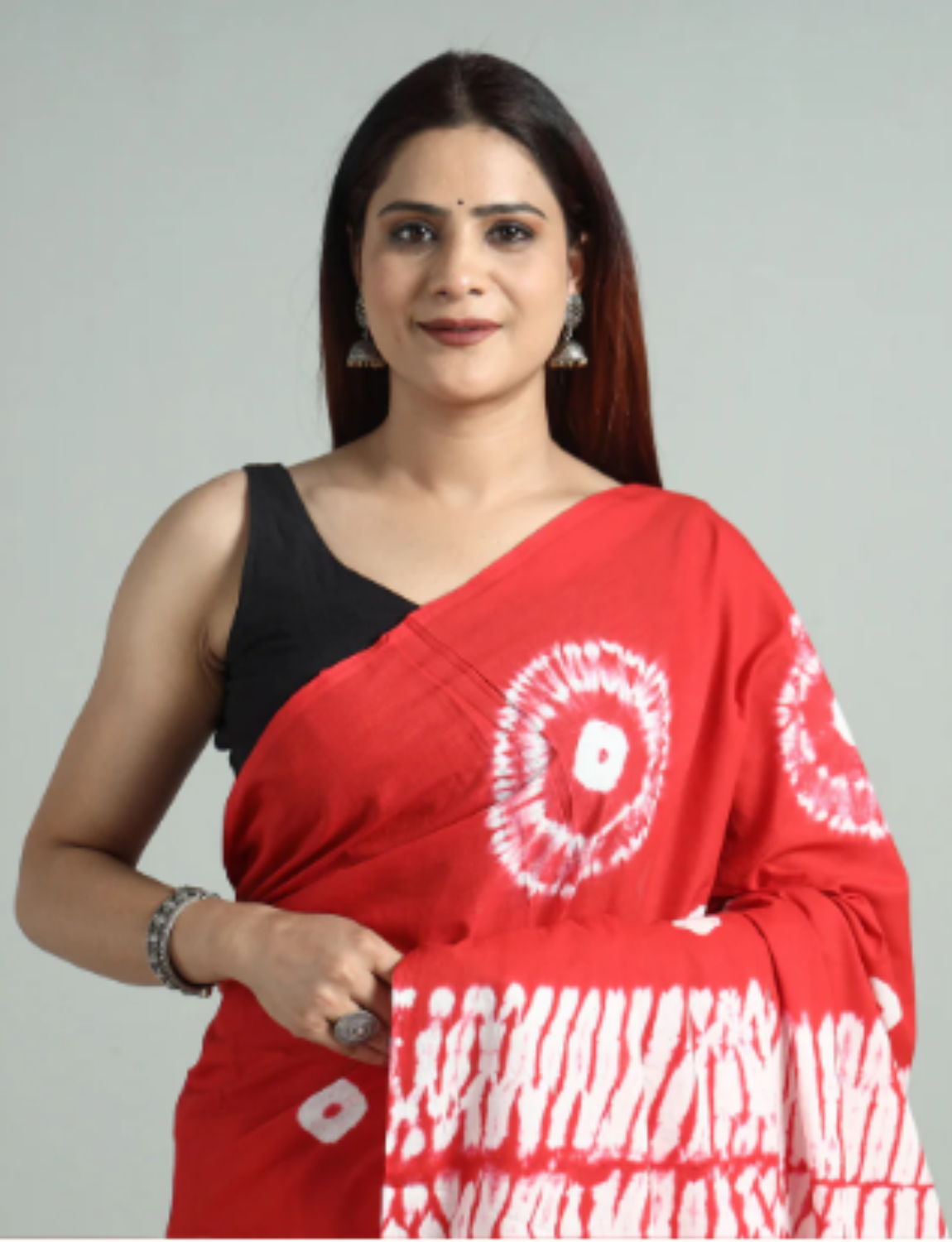 Lehariya pallu batik saree