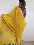 Buy yellow Handloom cotton saree