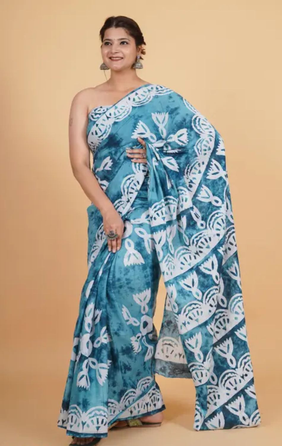 Buy Premieum batik printed saree