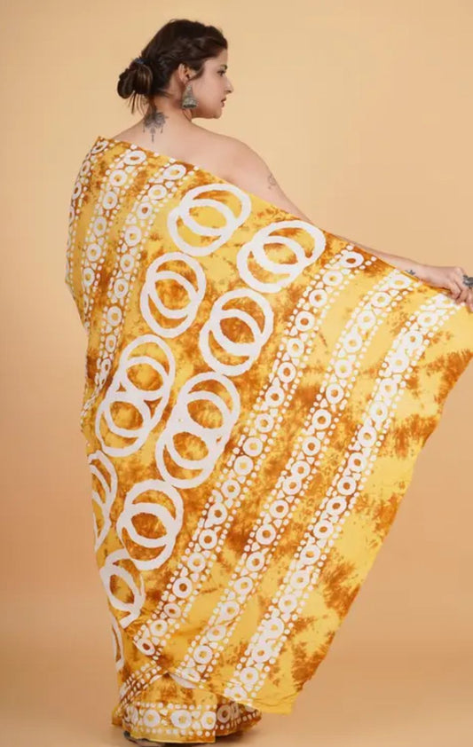 circle yellow batik sadi